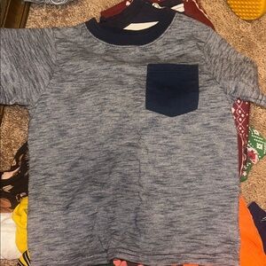 3 for $12! Boys 3t short sleeve shirt Garanimals Blue T-Shirt w Navy Pocket 3t